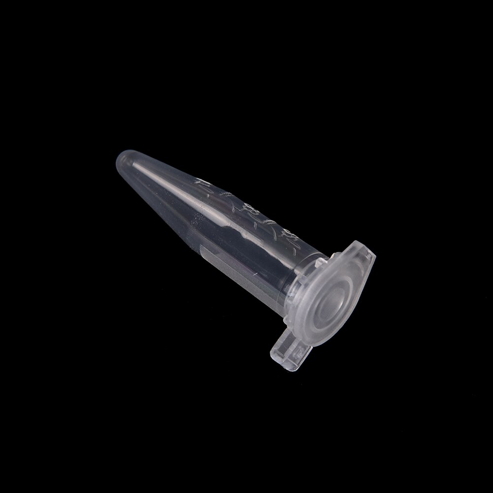 50 PCS Clear Micro Plastic Test Tube Centrifuge Vial Snap Cap Container for Laboratory Sample Specimen Lab Supplies 0.5 ML