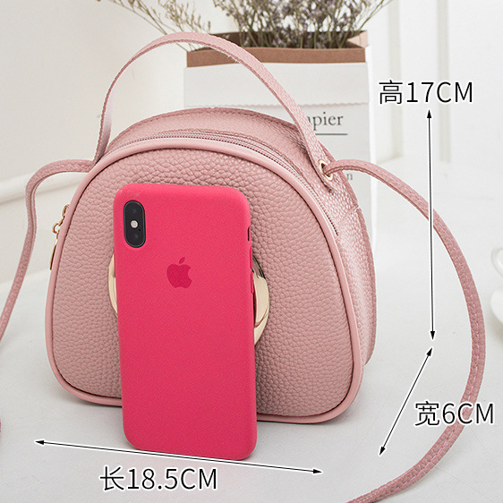 Frauen PU Leder Handtaschen Ring Dekoration Weibliche Kleine Mini Kühle Schulter Crossbody Hand Tasche für Kleine Mädchen Kinder