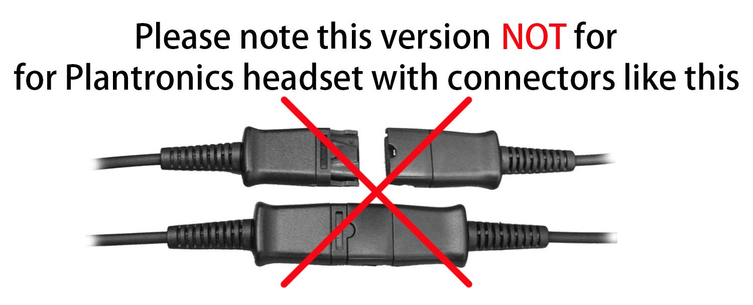 Headset QD (Quick Disconnect),Compatible with Jabra Headset.QD Cable with Single 3.5mm Plug for Smartphones Mobile Phones