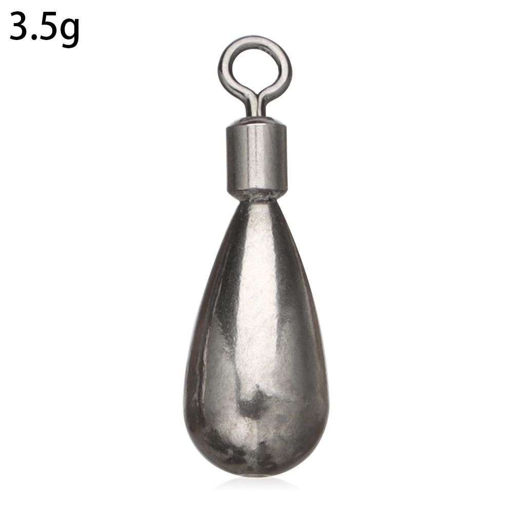 0.9-14g Tungsten Fishing Sinker Tear Shot Weights Sinker Bass Carp Fishing Tackle Quick Release Casting Fish Hook Connector: 3.5g