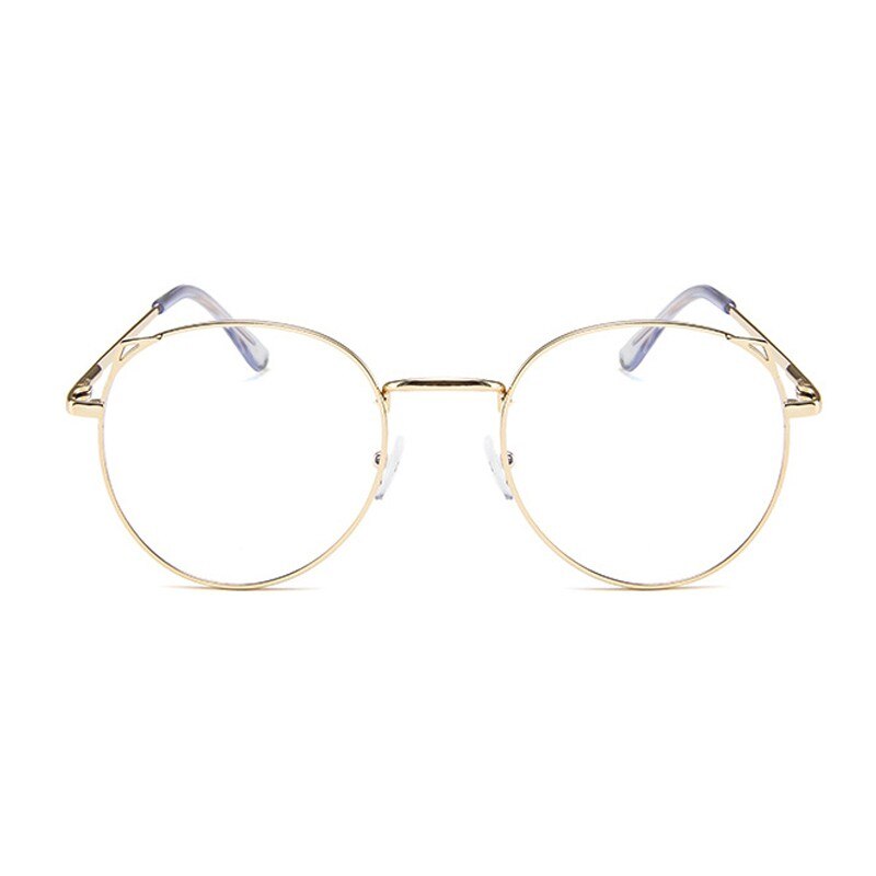 Computer Glasses Eyewear Frame Anti Blue Light Game Glasses Cat eye Anti Glare Eyeglasses Frame Women Round Clear Lens Glasses: B
