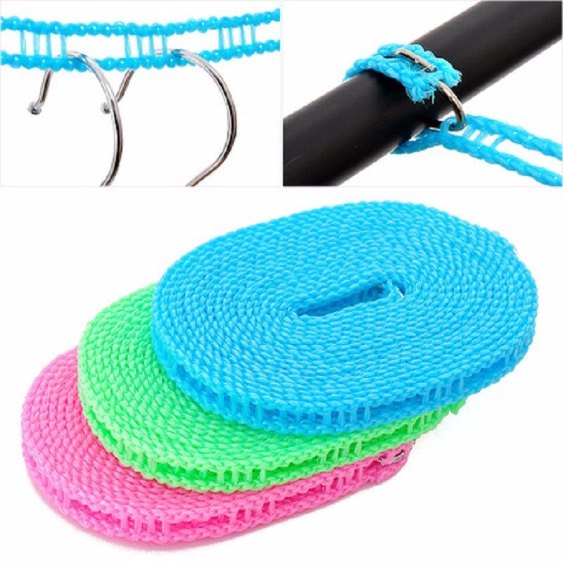 1pc Nylon Wäscheleine Tragbare draussen Reisen Geschäft Waschen Kleidung Linie 3m/5m Liefern Starke Wäscheleine Seil