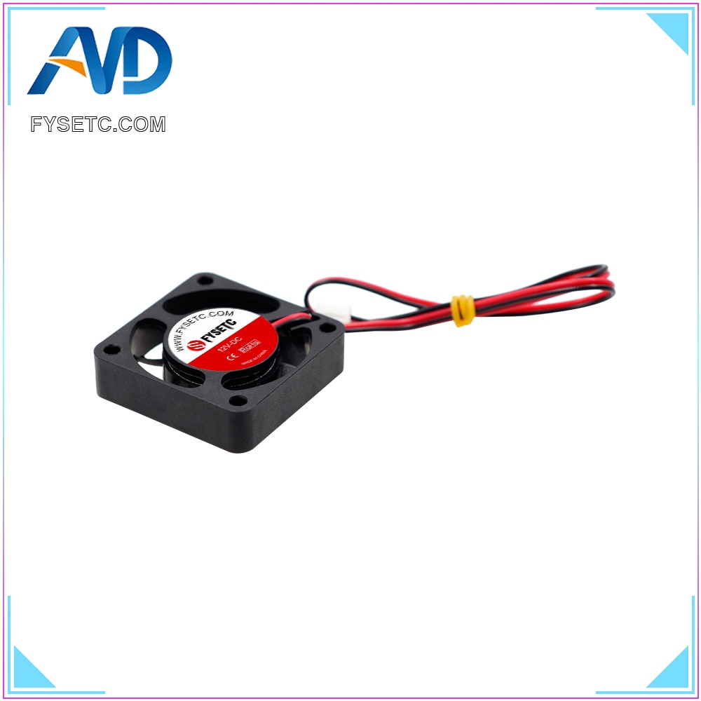 1 pc 4010 ventilador de refrigeração 12 v 2 pinos com fio dupont sem escova 40*40*10 ventiladores frescos radiato para as peças das impressoras anet a8 a6 3d
