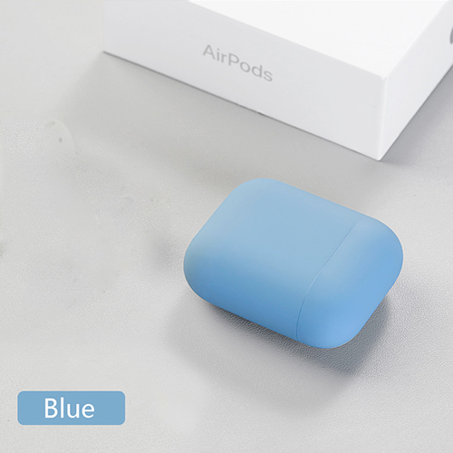 Custodia In Silicone originale Per Apple Airpods 2 Sottile Della Copertura Ultra sottile Custodie Multicolor Protettiva delicato Della Pelle per Airpods di Goccia: blue