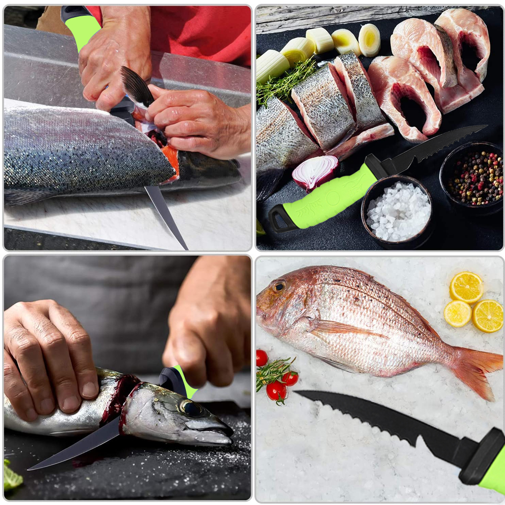 Stainless steel kitchen knife, fishing knife, fillet knife, boning knife, meat cleaver, butcher knife, fruit cutter, fish cutter