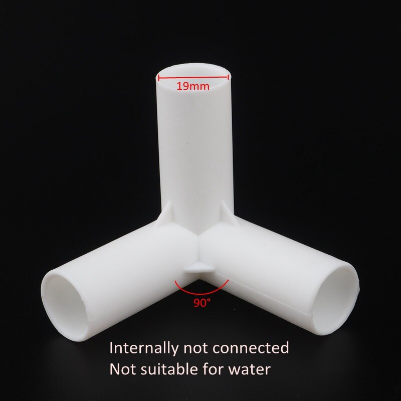 19mm 20mm PVC Straight Elbow Tee Connector Four Way Joint 90 120 135 degree PVC Pipe Adapter Wardrobe Tent Shoe Rack Fittings: 90 Degree