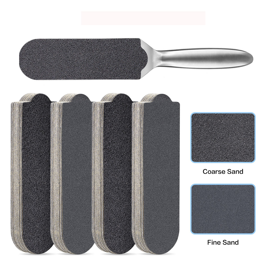 20 Stks/zak Voetvijlen Schuurvervangers Voor Pedicure-Voetvijlen Voetverzorging-Gereedschapsbestand-Eeltverwijderaar Dode Huid Voetrasp Bijvullen