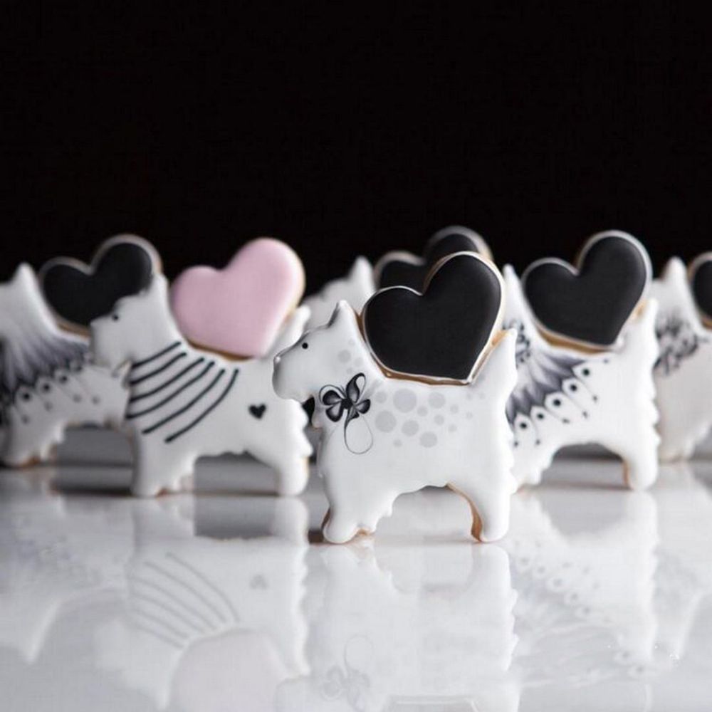 5 Stijlen Dier Hond Bot Poot Cookie Cutter Mold 3D Sugarcraft Pastry Biscuit Fondant Taart Bakvorm Diy Cake decoreren