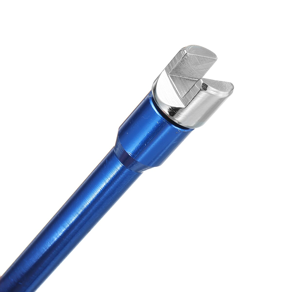 Llave de radios azul para motocicleta, 10 piezas, puntas endurecidas, juego de 5,0 ~ 6,8, para la mayoría de las motos, herramienta de reparación de cables de acero para neumáticos