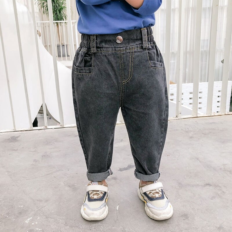 CROAL CHERIE primavera nero Jeans per bambini bambini ragazzi Jeans pantaloni in Denim per adolescenti ragazze Jeans per bambini vestiti per bambini