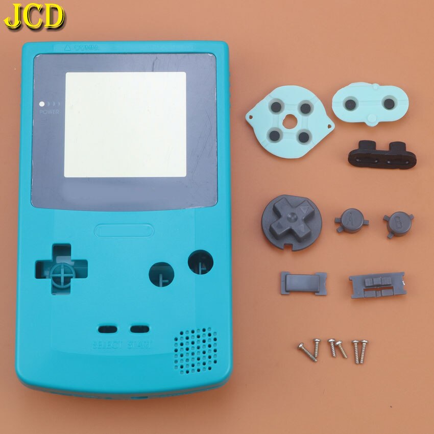 JCD 1PCS For Nintend GameBoy Color Game Replacement Case Plastic Shell Cover for GBC Console Full Housing Case