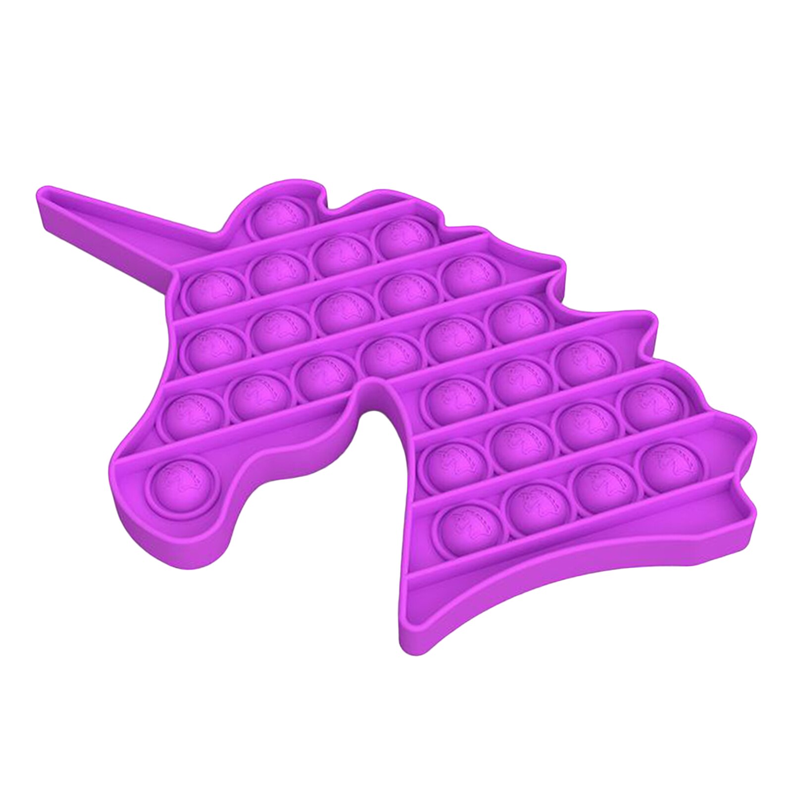 Push Bubble Sensory Fidget Toy Stress Reliever for Adults Game Fidget Toy Game Simple Fidgets Stress Toys: Unicorn Purple