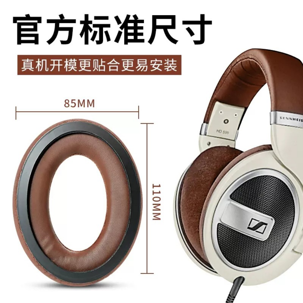 1 Satz Ohrpolster für Sennheiser HD 515 HD555 HD 595 HD 598 PC360 Kopfhörer Ohrmuscheln Abdeckung Polsterset Reparaturteile