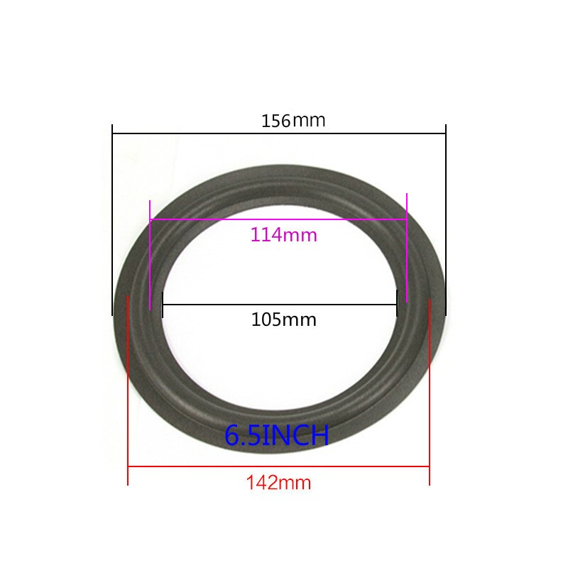 Ghxamp Speaker Schuim Reparatie 2.5 3.5 4 6.5 Inch Schorsing Surround Folding Ring Volledige Range Woofer Speaker Vervanging 2 Stuks: 6plus