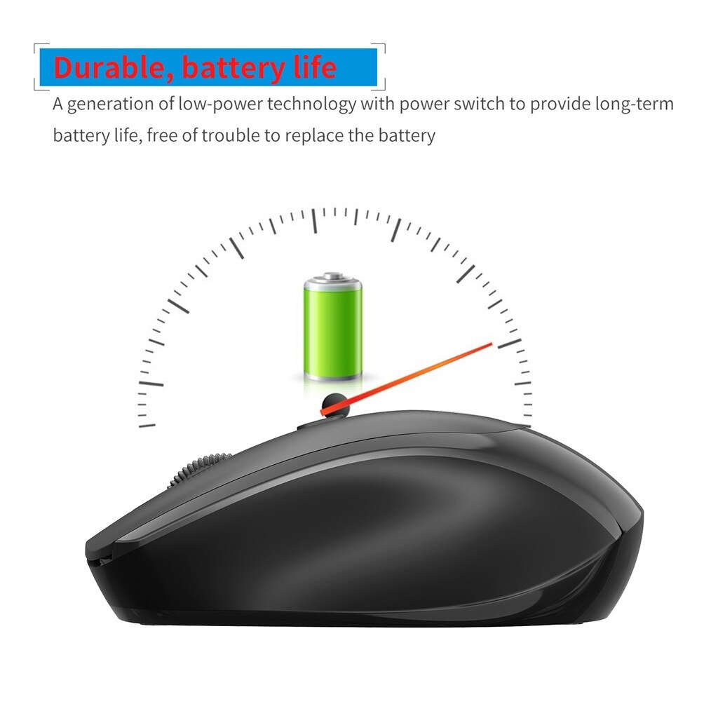 Rechargeable 2.4G Wireless Mouse Metal Noiseless Silent Click Optical Low noise Ergonomic Computer Silent PC Laptop Mouse