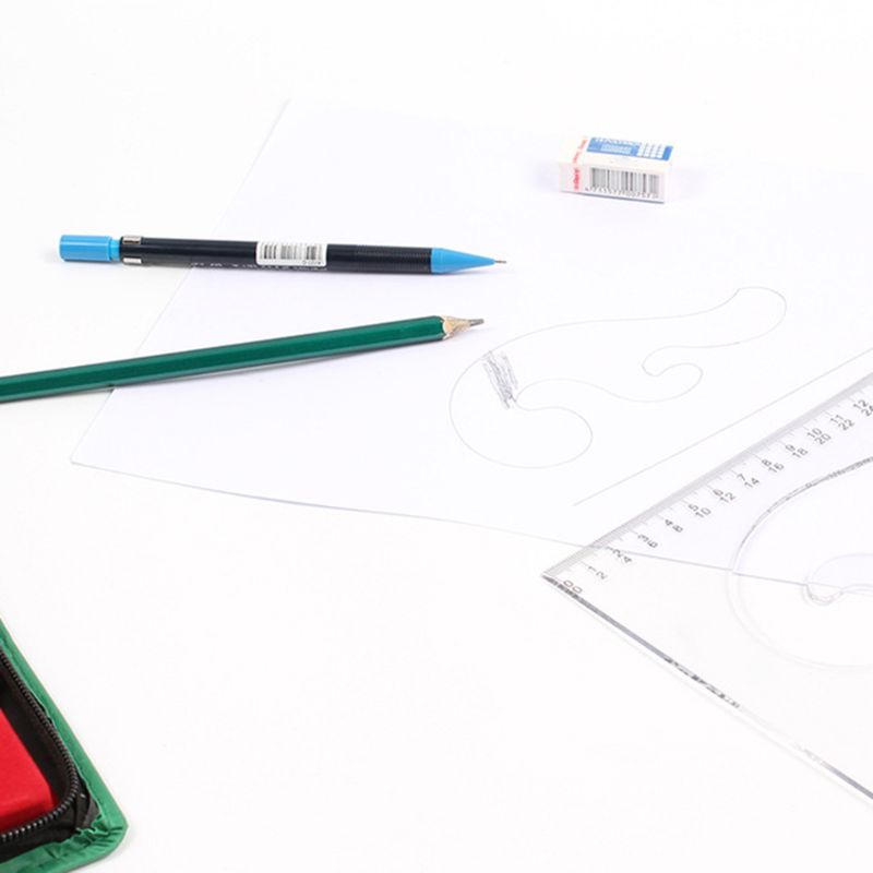 16pcs/set Drafting Compass Set Drawing Templates Pencil Student School Supplies