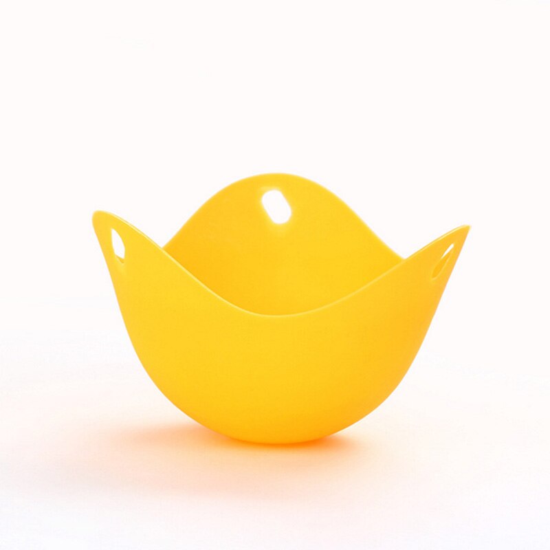 1 Uds. Huevera de silicona de gran , recipiente para cocinar, cocina, utensilios de cocina, cazuela para hornear escalfada 8: YELLOW