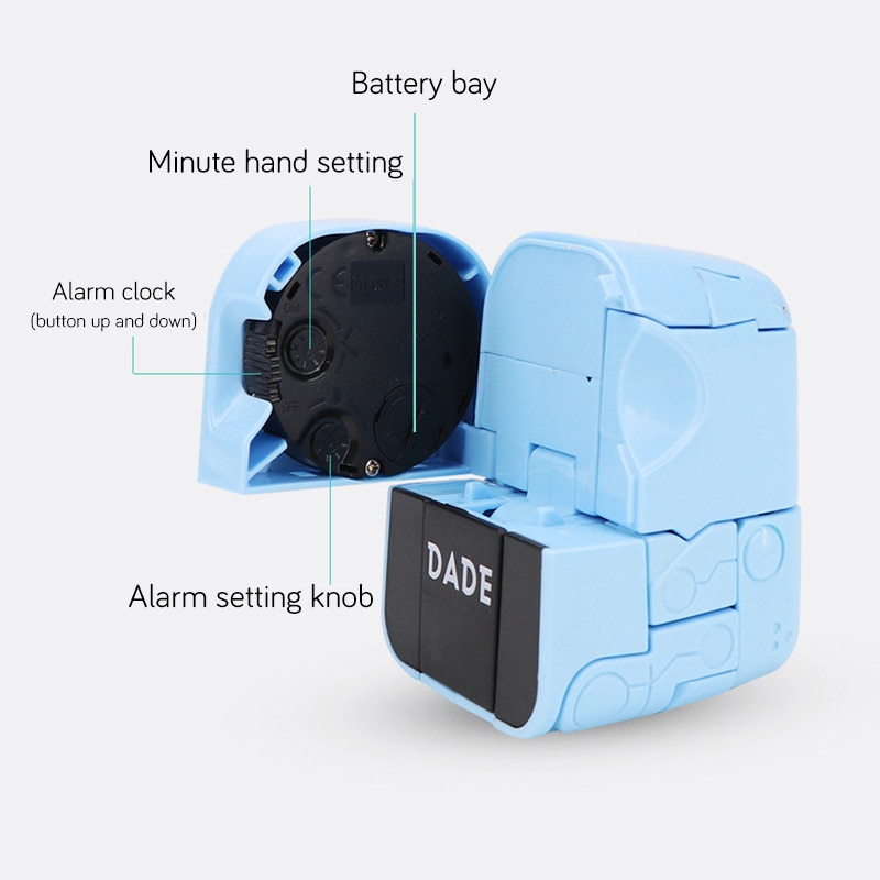 QMJHVX Deformed Puppy Wake Up Clock Children's Alarm Clock Lovely Cartoon Table Clock Alarm Clock Home reloj despertador