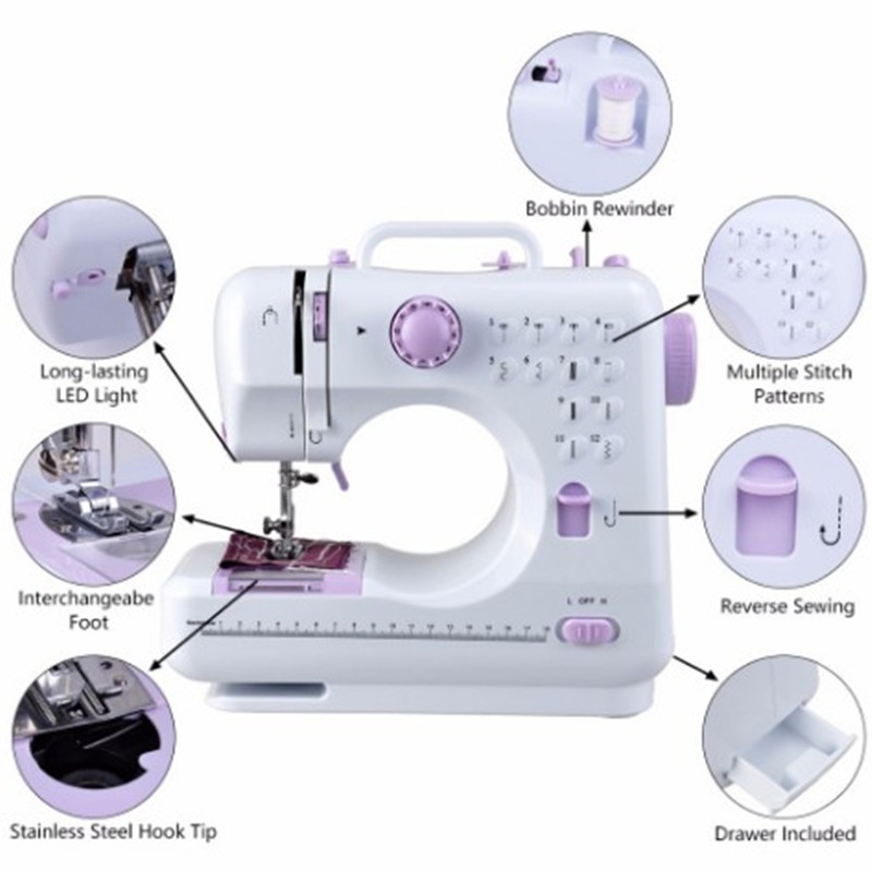 Fanghua Sewing Machine 505a Home multi-function Electric Eating Thick Sewing Machine US European Standard