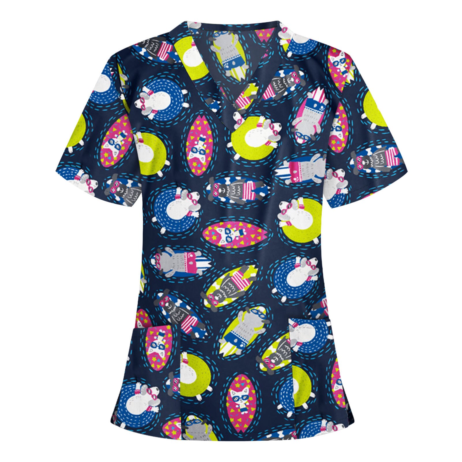 Pet Krankenhaus Mitarbeiter Scrubs Top Frauen Sommer Pflege Uniform für Weibliche Zahn Klinik Liefert Krankenschwester Frauen Uniformen Hemd J30