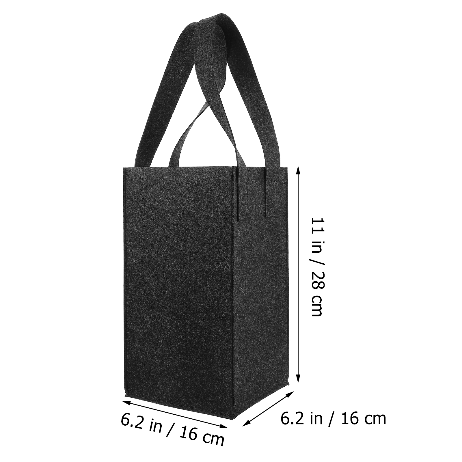 Flaschen-Tragetasche, 4-Gitter-Trennwand, Filz-Aufbewahrungstasche, wiederverwendbar, faltbar, verrotten, Träger, Geschenkbox, Tasche, Verpackung