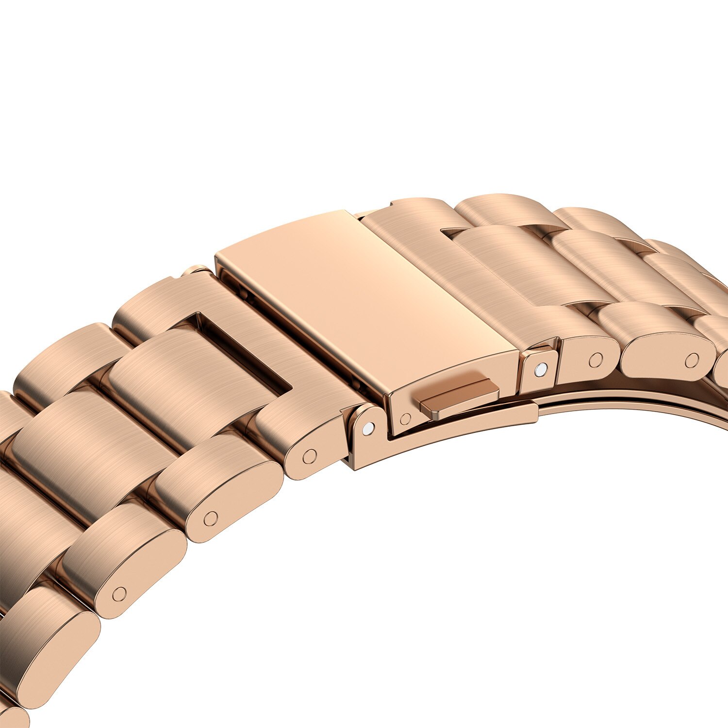 No Gap Correa Compatible con Samsung Galaxy Watch 4 Classic 46mm 42mm Pulsera de Repuesto, Sólido de Acero Inoxidable Correa de Reloj para Galaxy Watch4 44mm 40mm Smartwatch: Rose gold / Watch 4 classic 42mm
