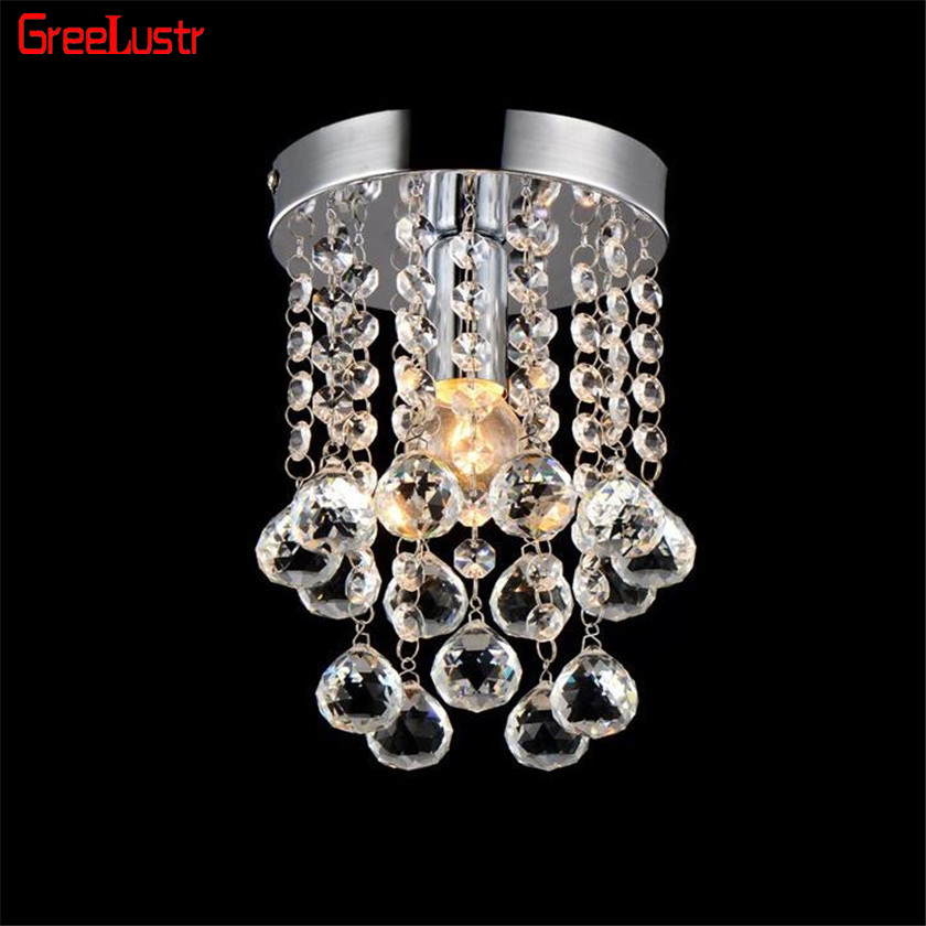 Minimalistische Crystal Led Plafond Lamp voor Balkon Lantaarn gangpad light Plafond Abajur Lustre Kroonluchter Plafond Armatuur Verlichting