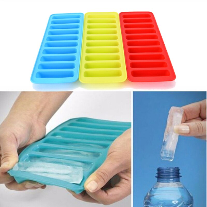 Smalle vandflasker silikone isterningbakker isterninger varmebestandig bageform bagegrej til kage gelé ice pudding