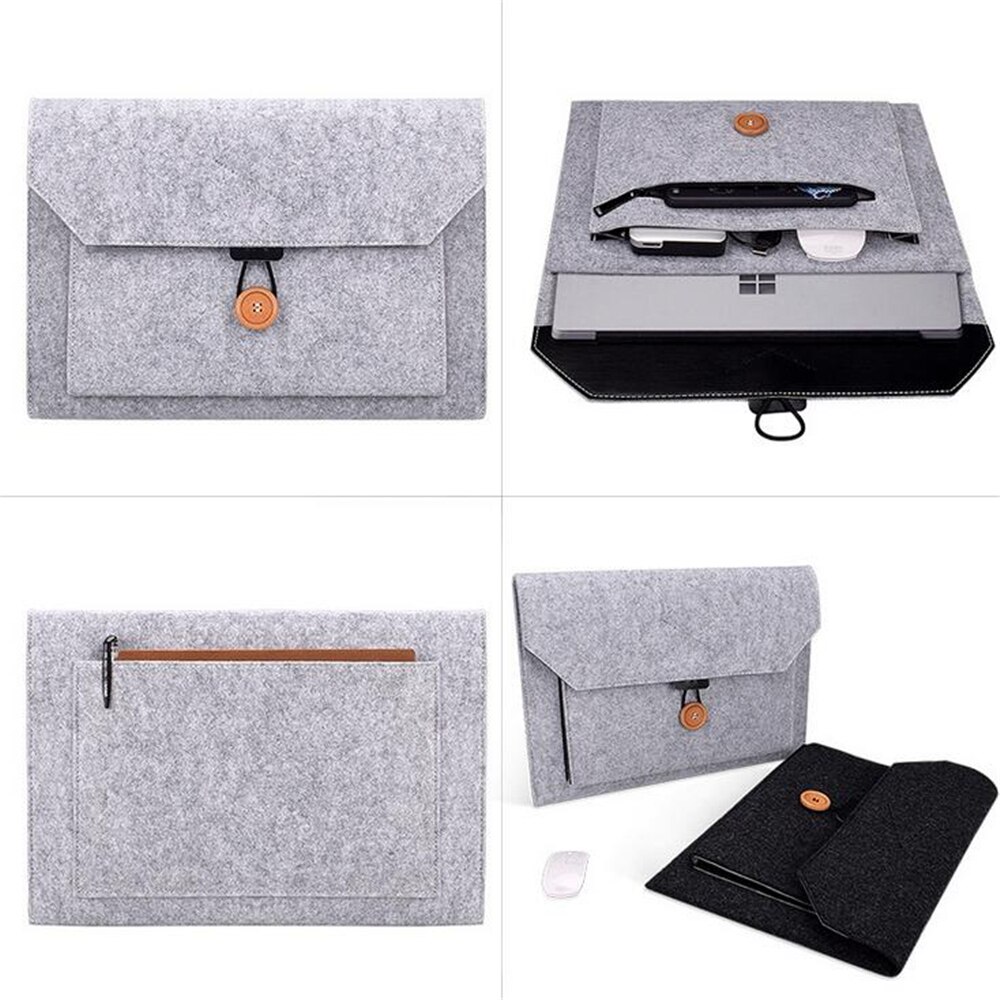 Laptop Protective Case For Apple computer bag Macbook Air Pro 13.3 14.1 15.4 inch Millet Notebook Felt liner bag