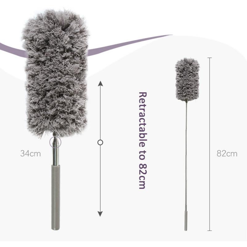 DUSTER TELESCOPIC ANTI STATIC EXTENDABLE HANDLE FEATHER LONG HYGIENIC BRUSH
