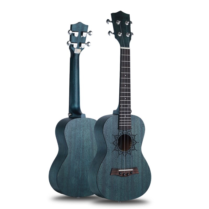 Andrew Hawaiian soprano Ukulele 23 inch blue/brown ukulele 4-string guitar beginner basic player Hawaiian mahogany instrument: LH02