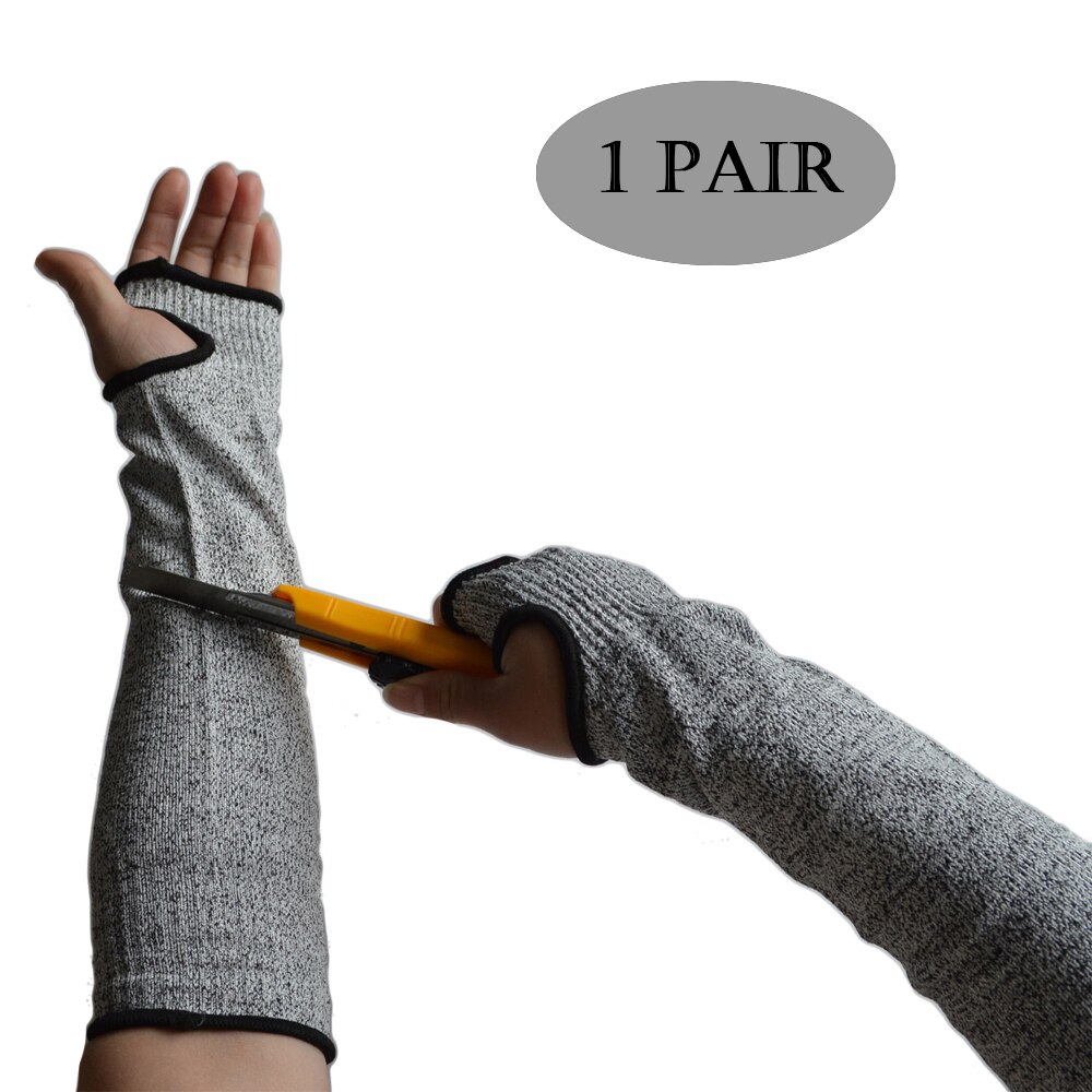 1 Pair Safety Cut Proof Arm Sleeve Arm Guard Protection Armband Gloves Workplace Safety Protection Defensive laborgloves