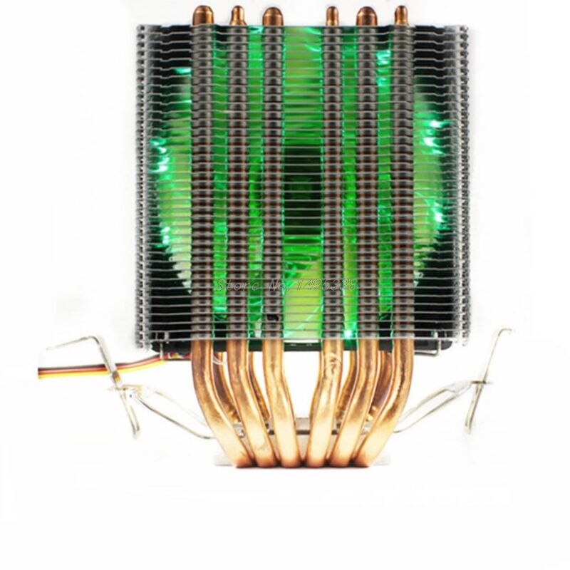 CPU Cooler 6 Heat-Pipes Dual-Tower Cooling 9cm RGB Fan Support 3 Fans 3PIN CPU Cooling Fan For Intel and For AMD: 2 GN
