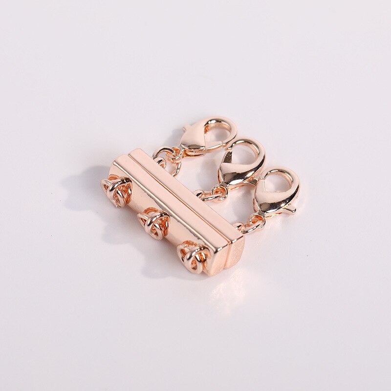 Layered Necklace Clasp Magnetic Jewelry for Women Tangle Free Layering Clasps Separator Stackable Detangler Necklet Chains: Red