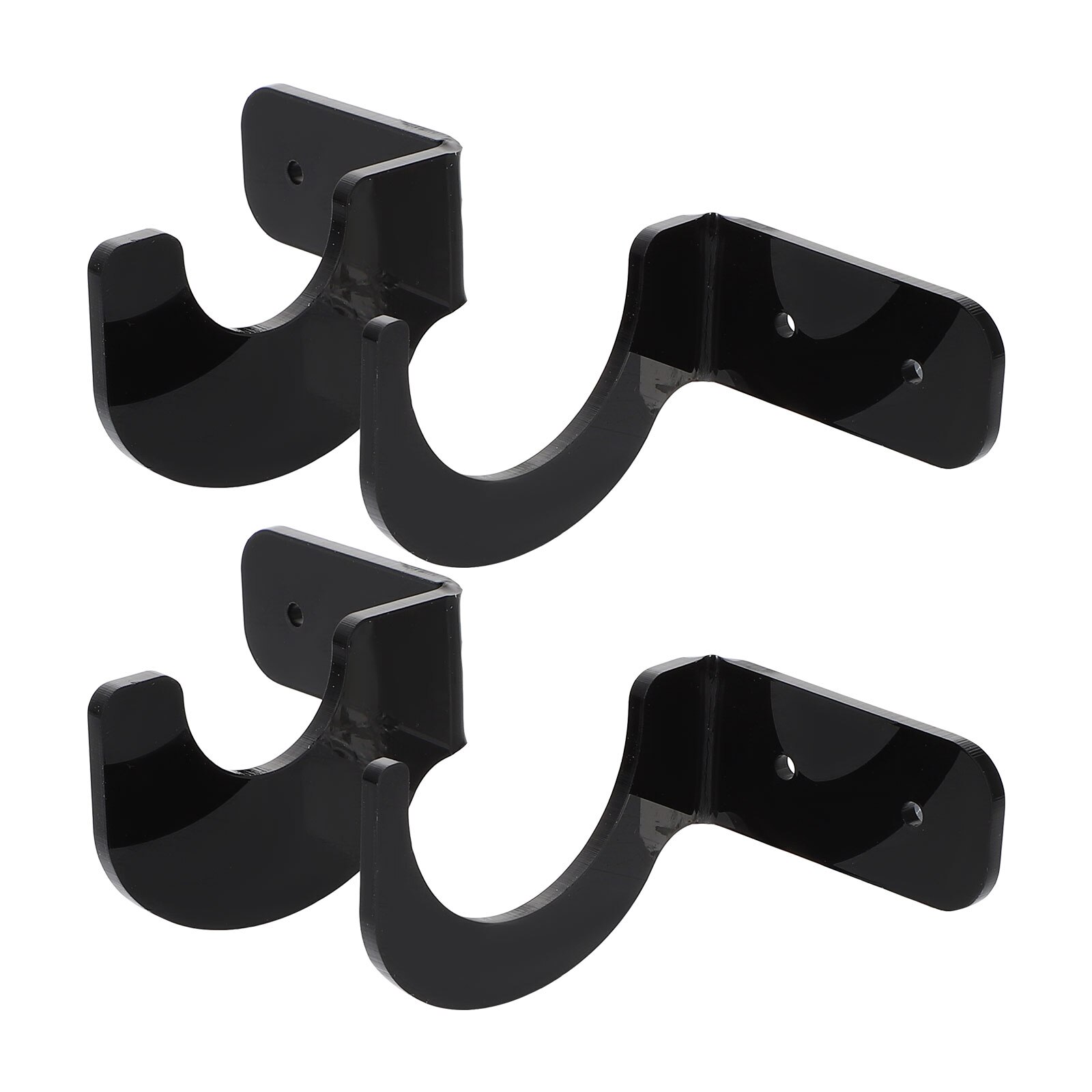 2 Pairs of Softball Bat Display Racks Acrylic Tennis Bat Storage Holders