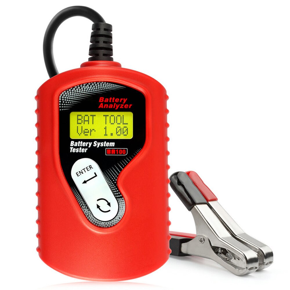 Analizador de sistema de baterías para motocicleta y coche, Digital, 8 ~ 30V, herramientas de análisis