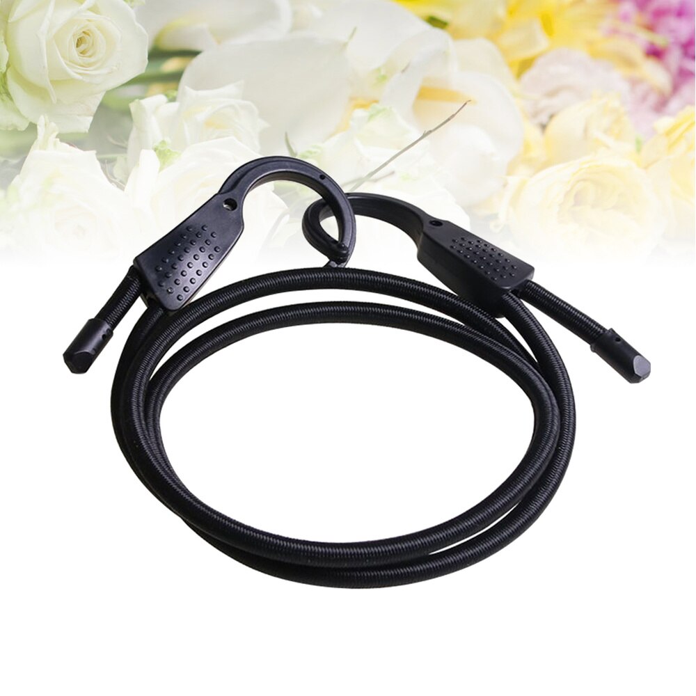 Car Clotheslines Adjustable Elastic Bungee Cords Luggage Straps Fixed Ropes Outdoor Travel Clothes Line (Blue Rope): Black