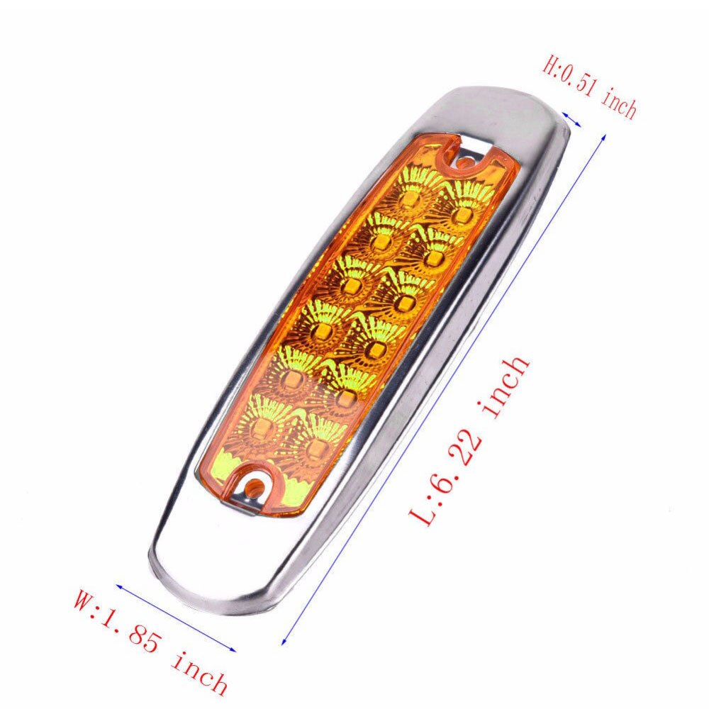 12LED Truck/Truck Side Light Long Universal Side Signal light Light DC12-24V