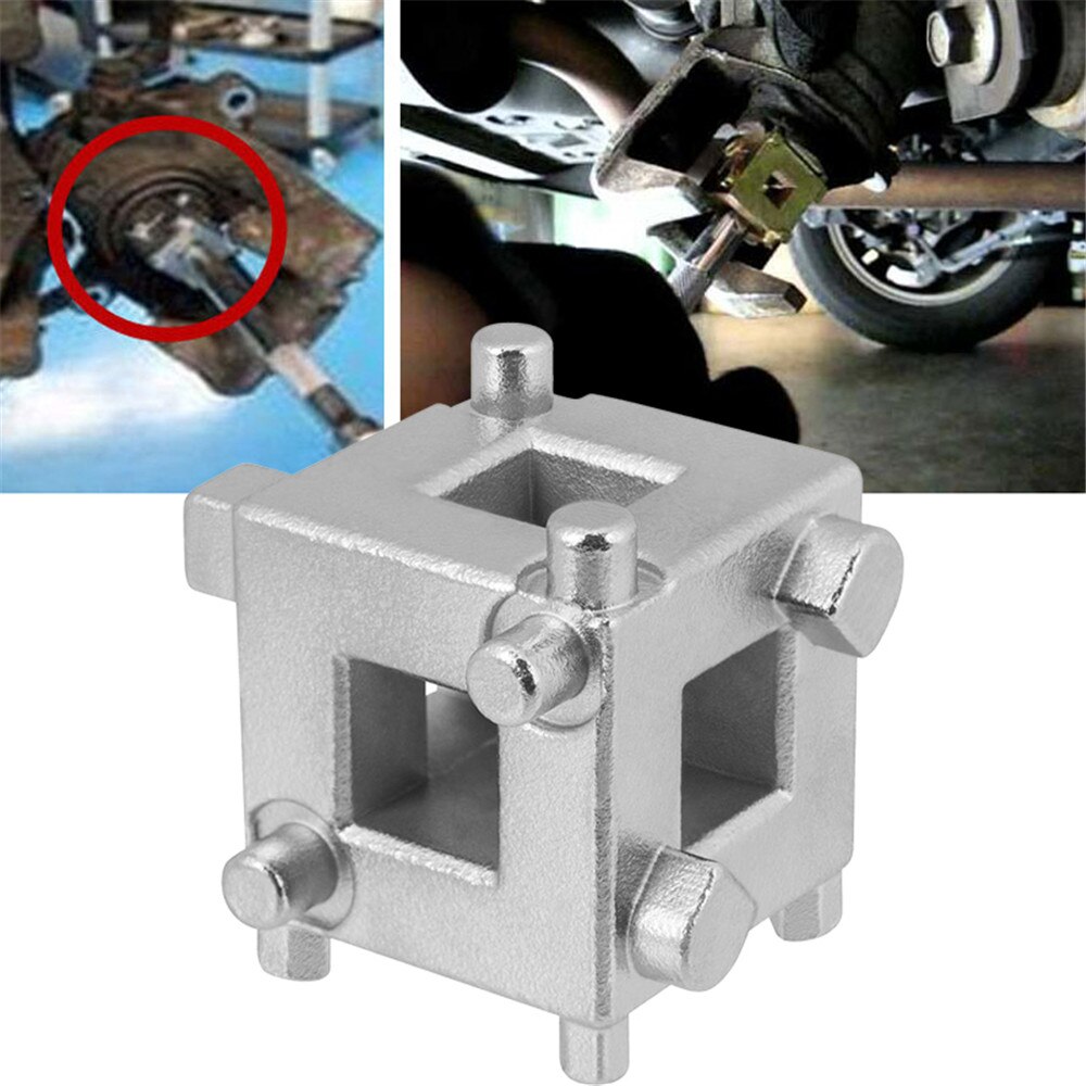 Rear Disc Brake Caliper Piston Rewind/Wind Back Cube Tool 3/8" Drive Tool for Vehicles with 4 Wheel Disc Brakes