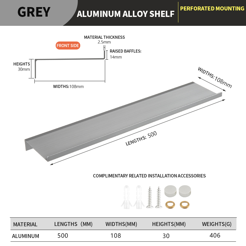 Mensole da bagno galleggianti Portaoggetti da parete Organizzatore per la casa Organizzatori di mobili da cucina per bagno Mensola da parete in metallo: marina militare Blu