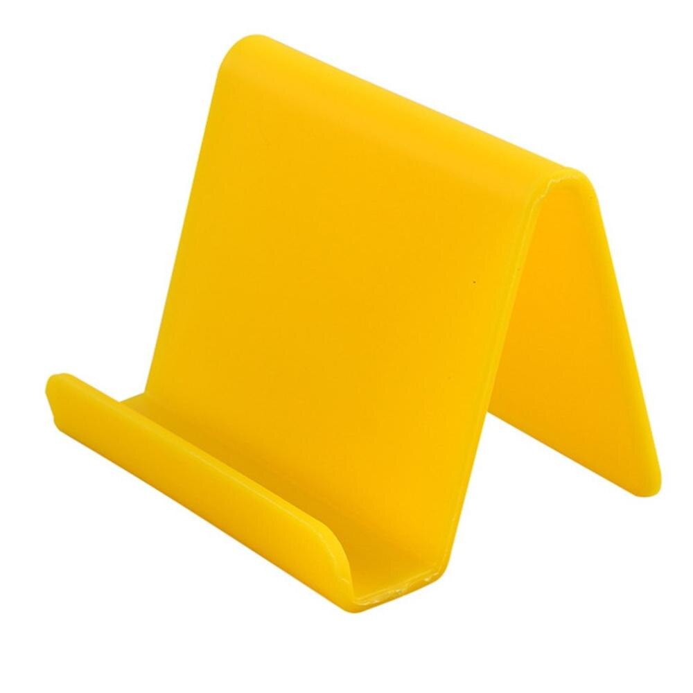 Mini soporte de teléfono móvil portátil caramelo fijo suministros para el hogar accesorios de cocina decoración de teléfono: yellow