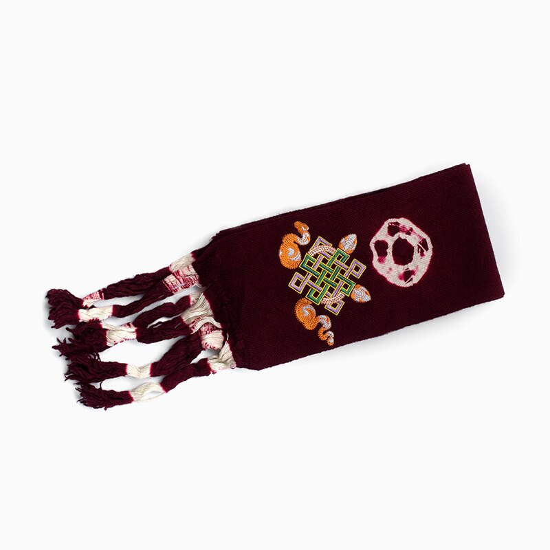 Cinturón de lana tibetana para mujer, accesorio decorativo para la cintura, estilo étnico Oriental, con borlas tibetanas: Model 2