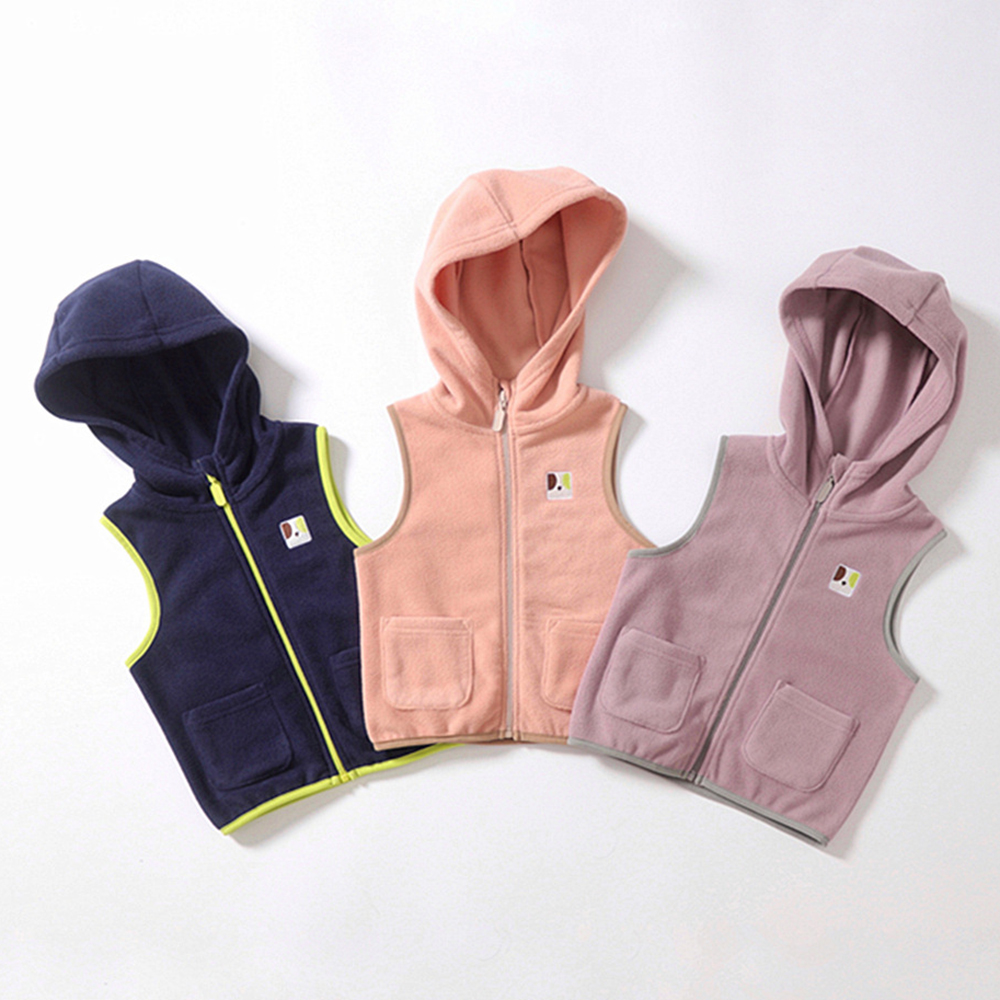 Kamizelka dziecięca dla chłopca dziewczynka dziecięca kamizelka polarowa bezrękawnik dziecięca bluza z kapturem maluch kamizelka chłopięca płaszcz wiosna jesień