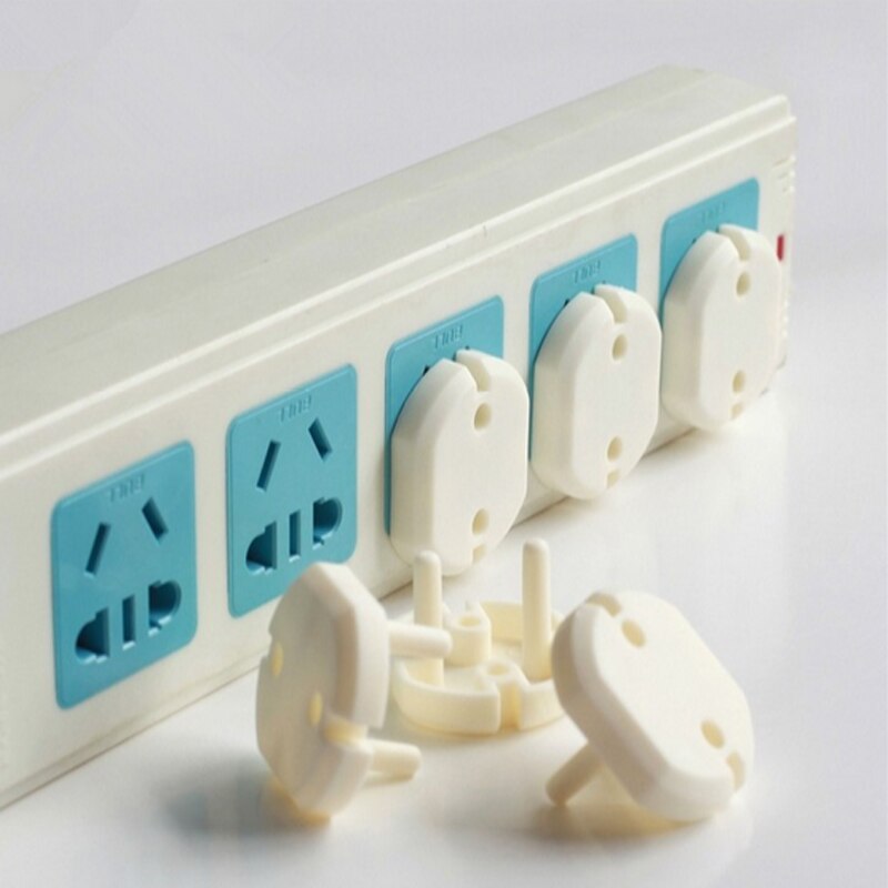 100PCS Euro Standard Children Electrical Safety Protective Socket Two Phase Baby Security Electric Cover Outlet Plug