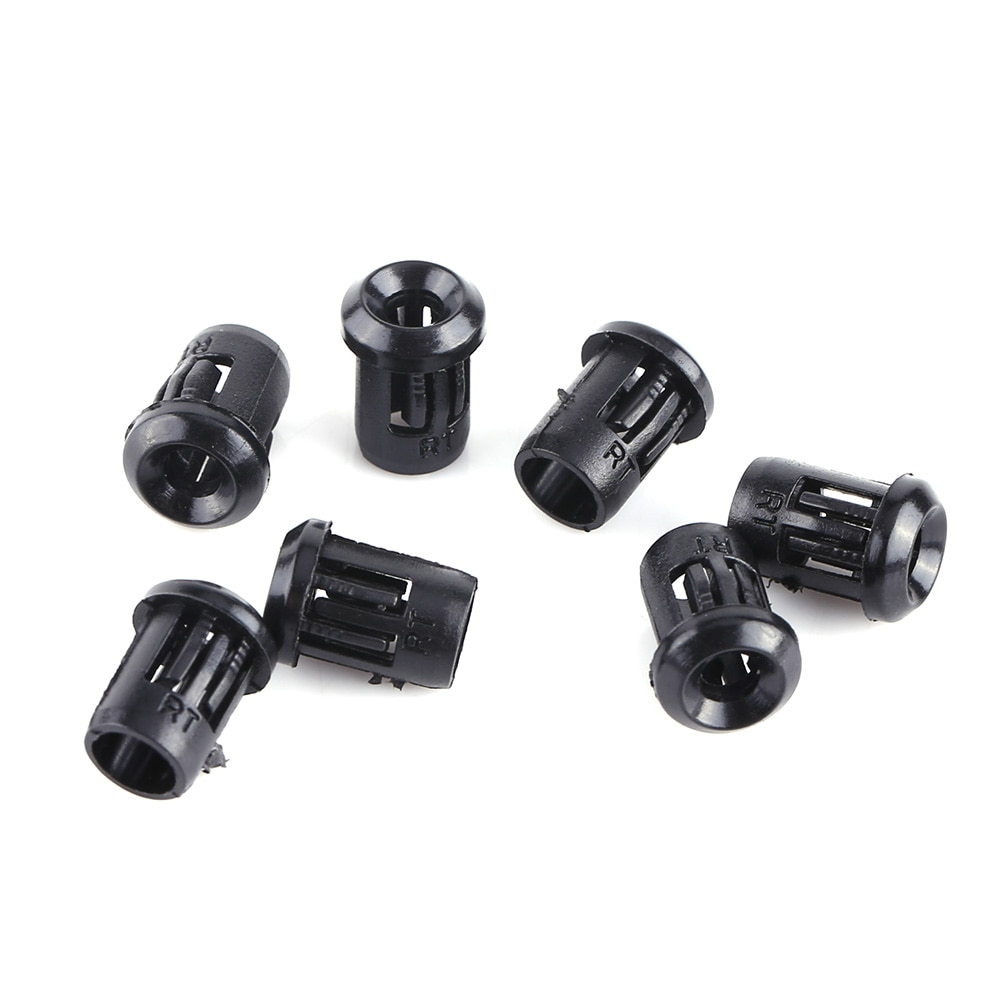 3mm 5mm 8mm 10mm led lampe sokkel 50 stk lampe lys socket diode holder plast svart klips rammefeste nyttig lys diode holder