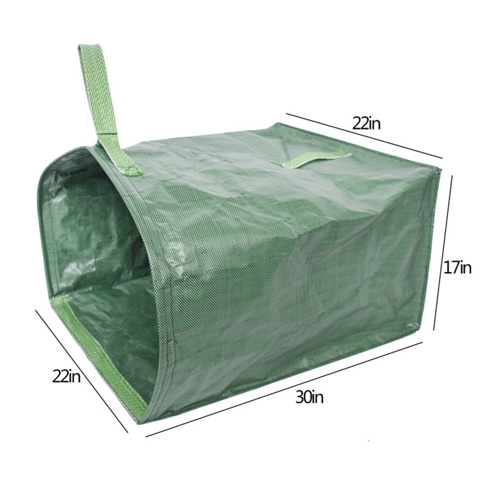 Haven løvfældende rengøringspose tunge grønne blade opbevaringspose arrangør udendørs genanvendelig holdbar affaldspose