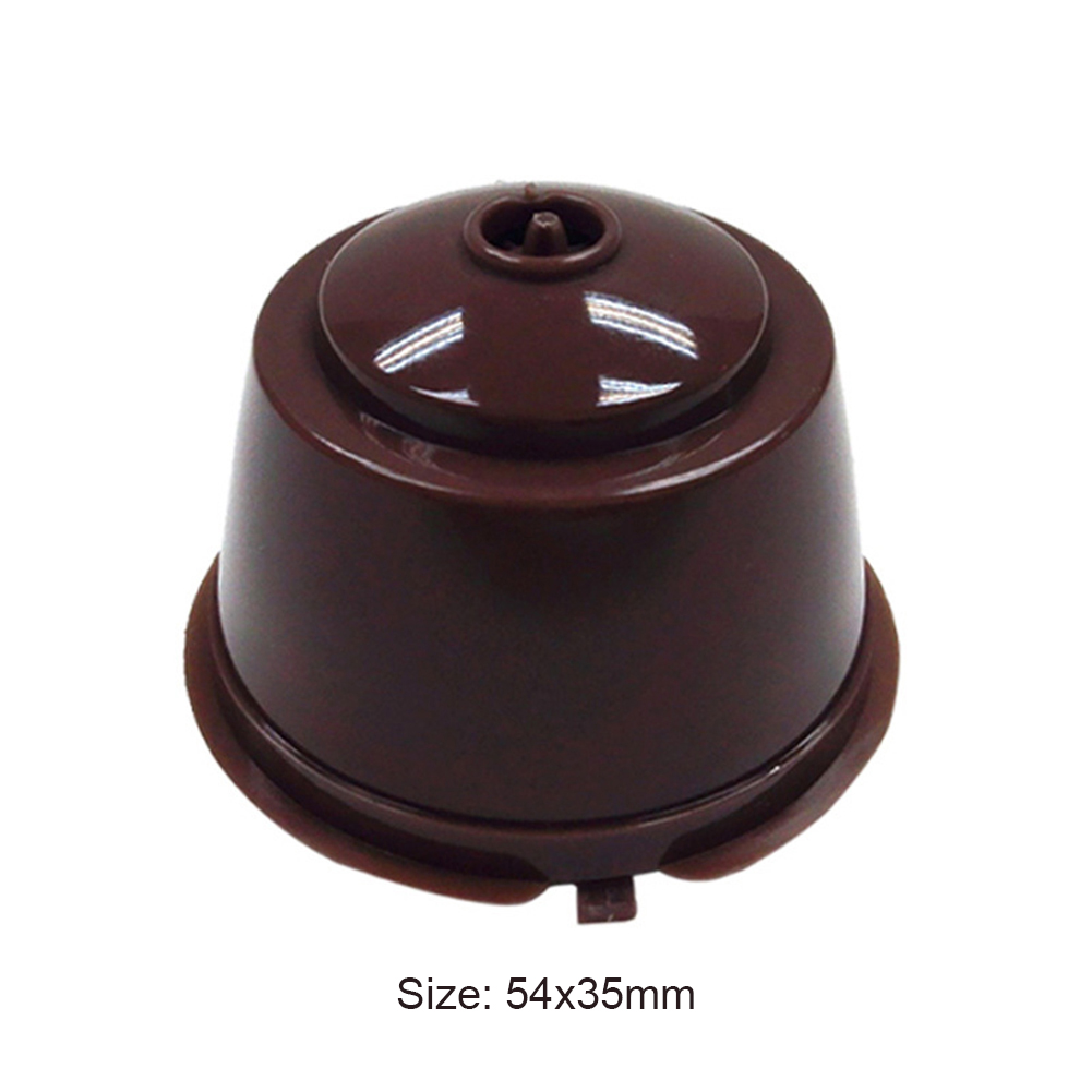 1/3Pcs Koffie Capsule Hervulbare Herbruikbare Herbruikbare Hervulbare Nespresso Machine Capsule Plastic Filter Cups Lepel Borstel: 54x35mm