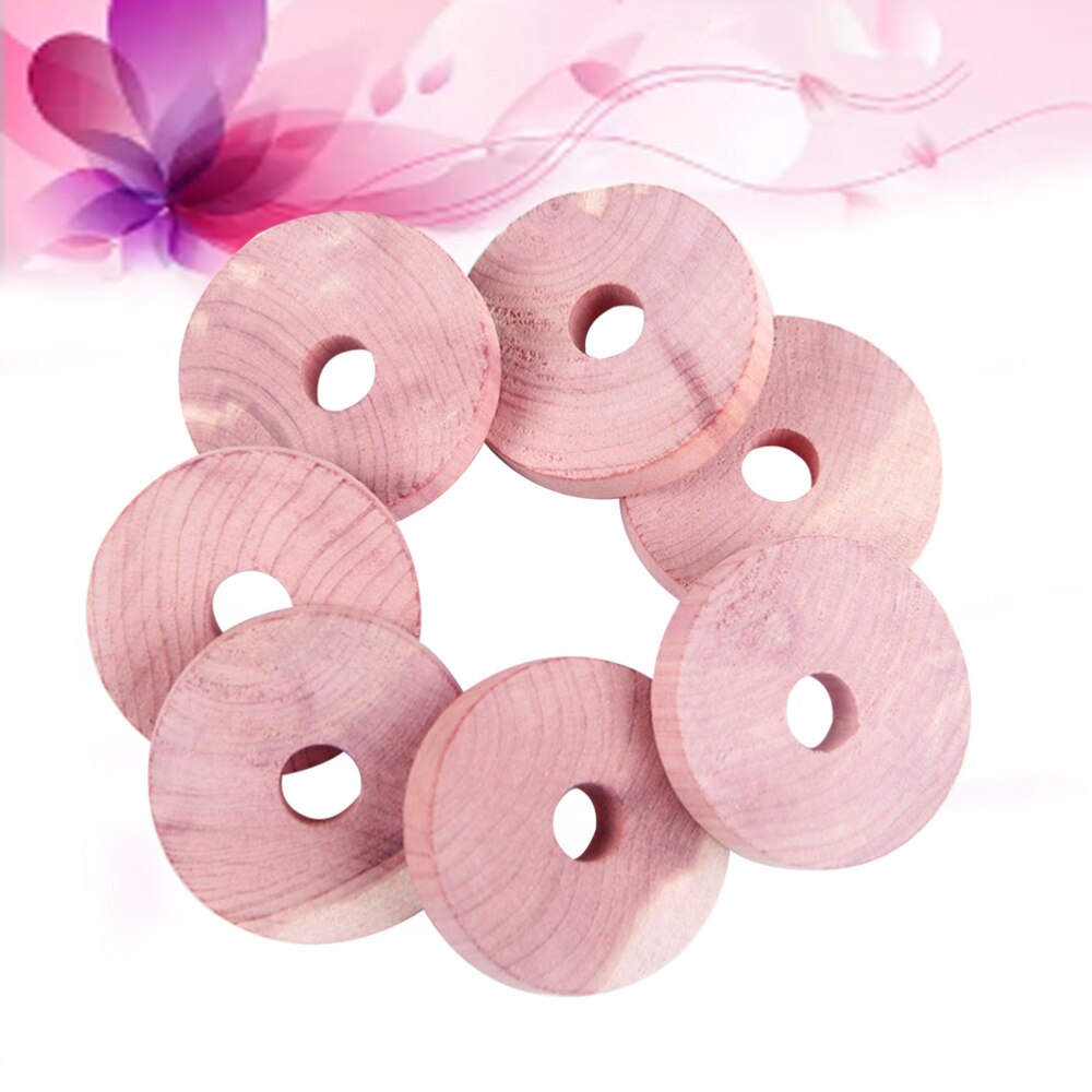 10pcs Round Natural Cedar Wood Balls Moth Repellent for Drawers Storage Boxes Closets
