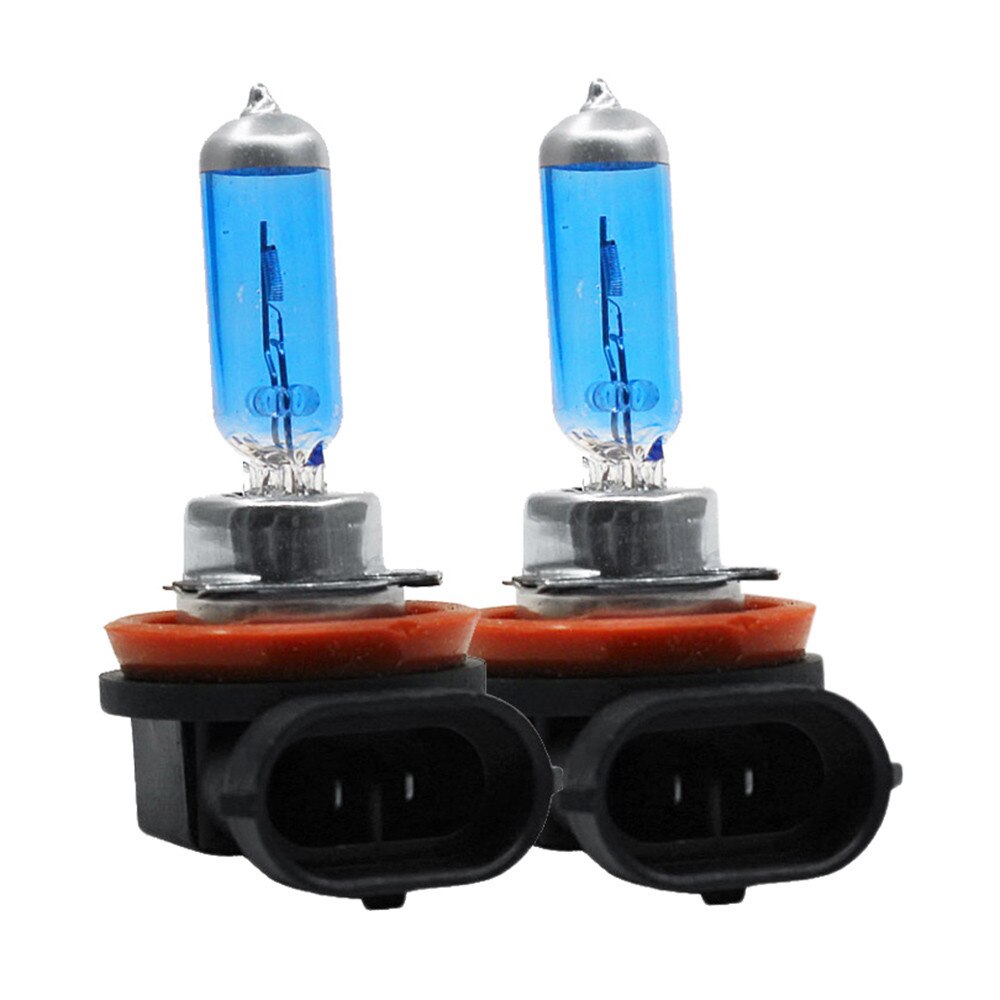 Car Light 2pcs Bright H11 100W 12V 6000K Xenon Gas Halogen Headlight White Light Lamp Bulb Bright night driving lights #45