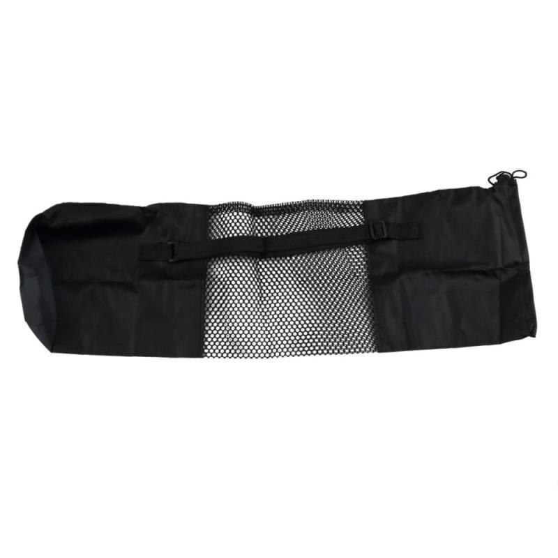 Bærbar nylon mesh center yogamåtte taske justerbar rem pilates carrier fitness bodybuilding sportsudstyr: Default Title